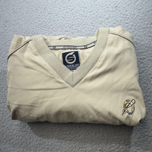 Sunderland Scotland Windbreaker Men Extra Large Beige Golf Piedmont Driving Club - Picture 1 of 16